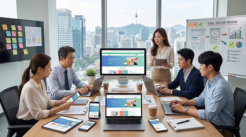 테스트 및 오픈